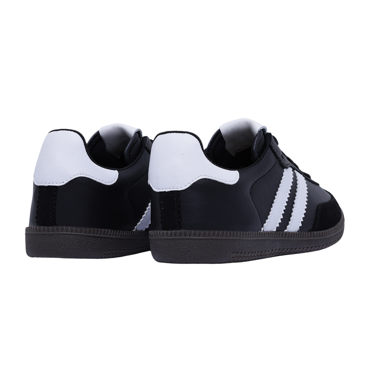 Tênis Feminino em Couro Ginga Preto e Branco