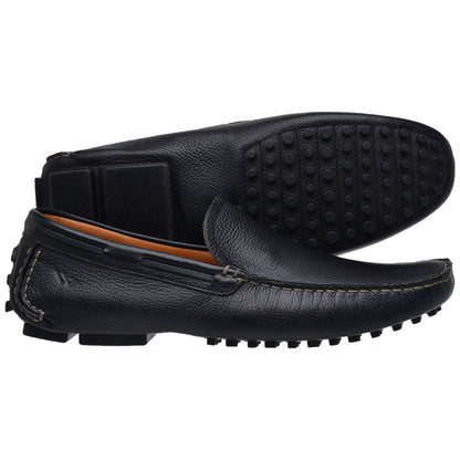 Drive Masculino em Couro Preto