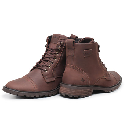 Bota Masculina em Couro Brown