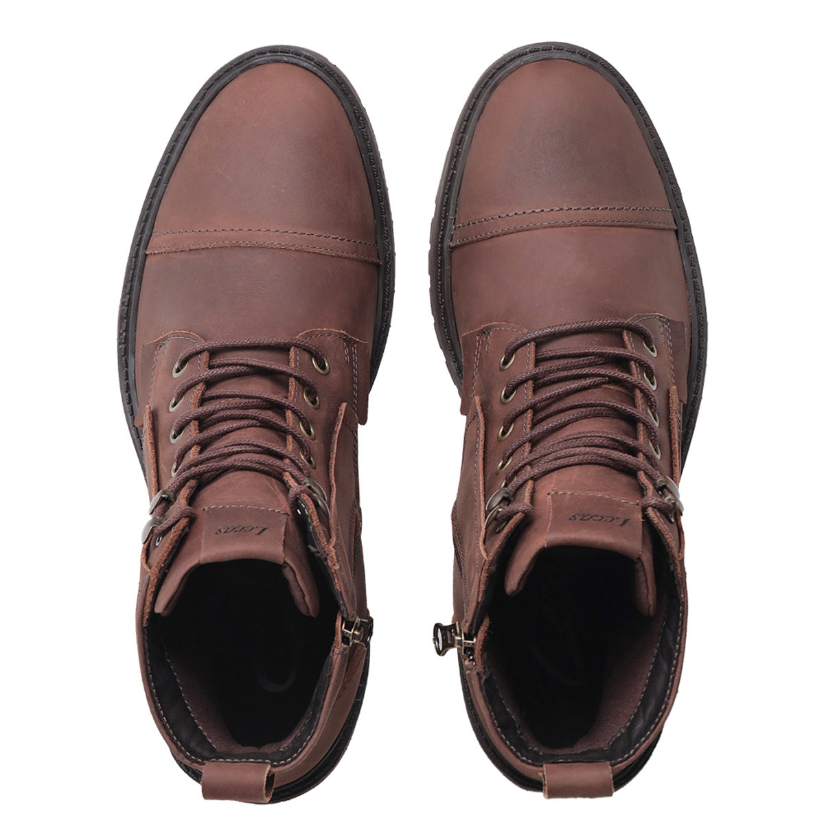 Bota Masculina em Couro Brown