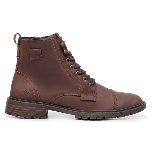 Bota Masculina em Couro Brown