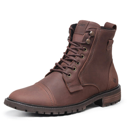 Bota Masculina em Couro Brown