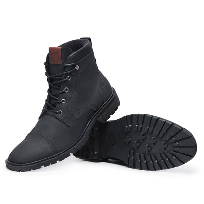 Bota Masculina em Couro Preto