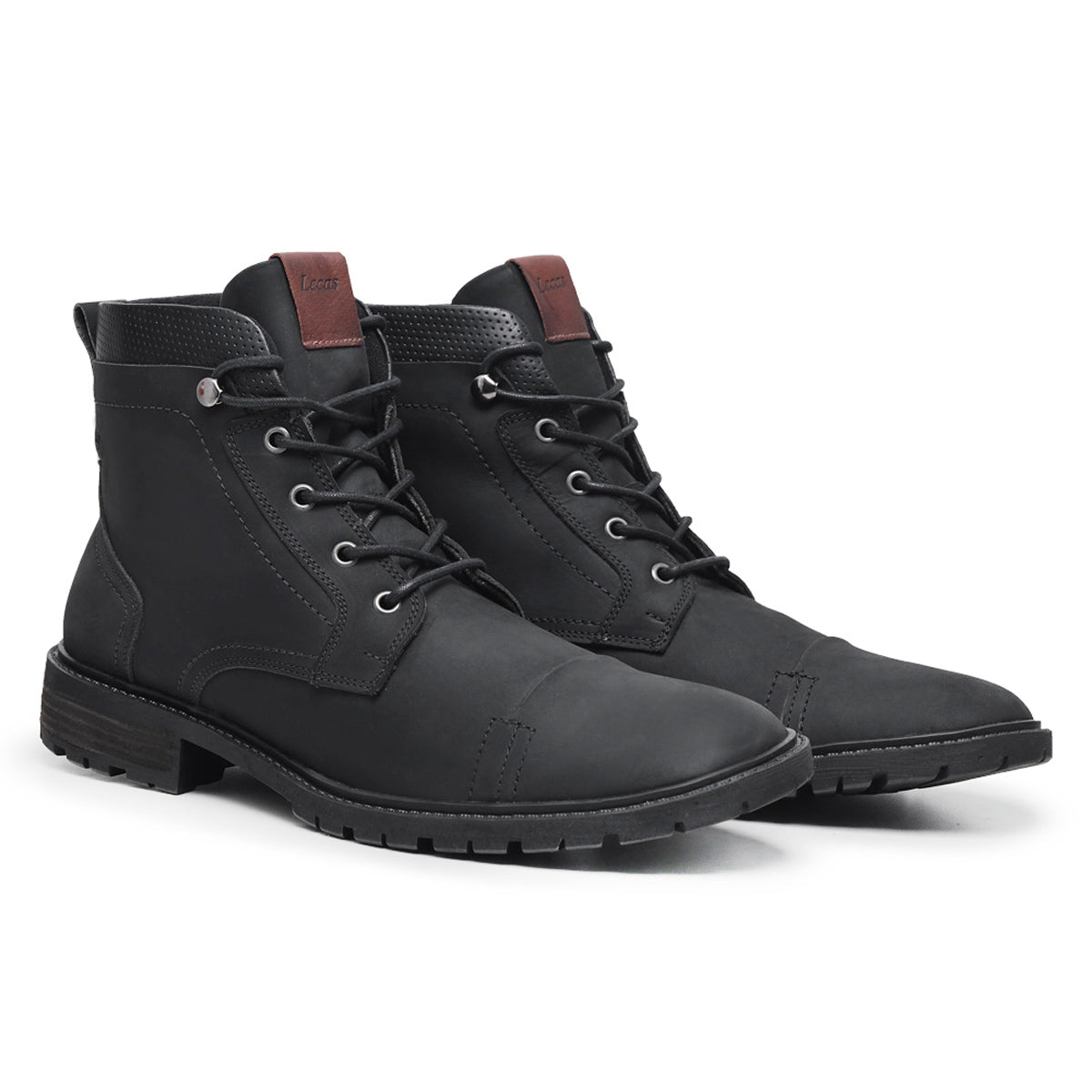 Bota Masculina em Couro Preto