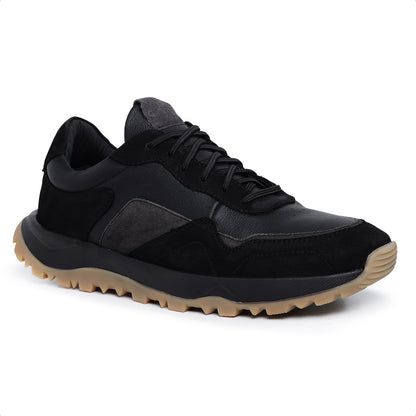 Tênis Masculino X3 em Couro Preto