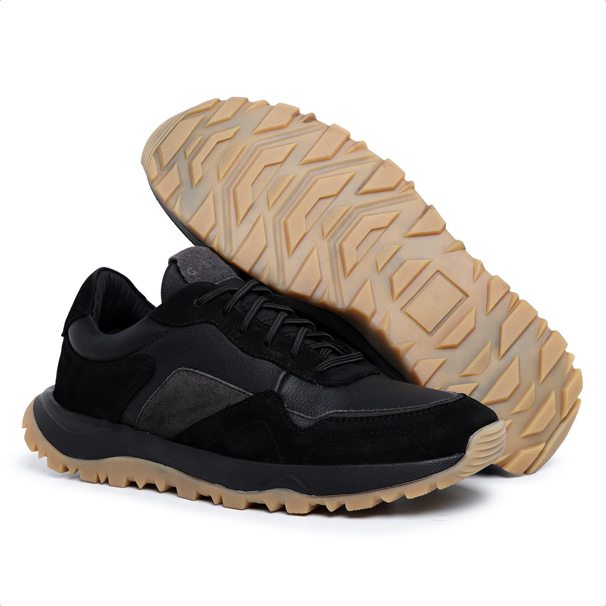 Tênis Masculino X3 em Couro Preto