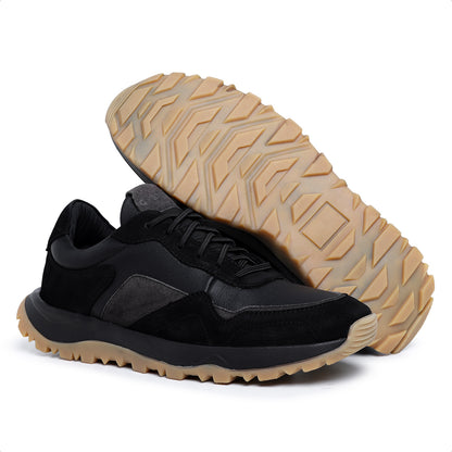 Tênis Masculino X3 em Couro Preto