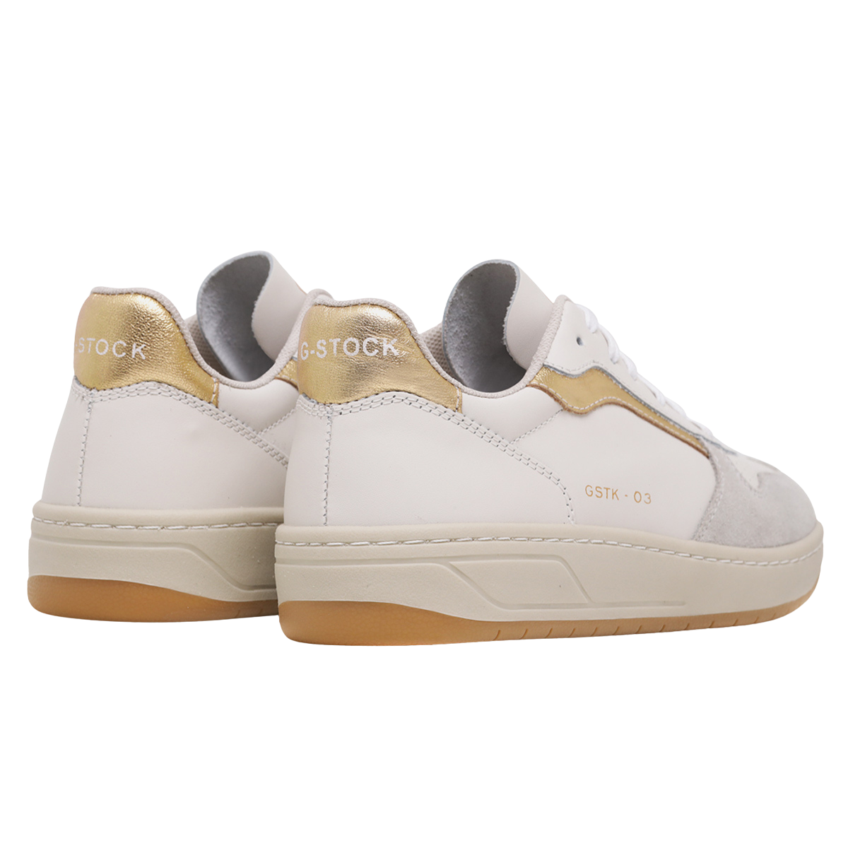 Tênis Feminino em Couro Vênus Dourado