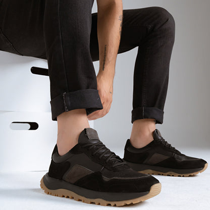 Tênis Masculino X3 em Couro Preto
