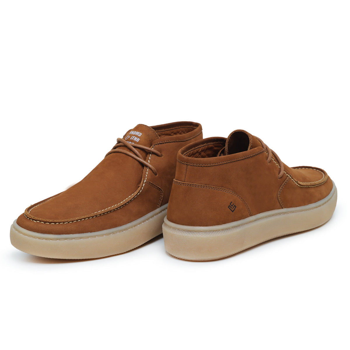 Botinha Casual Masculina em Couro Capuccino